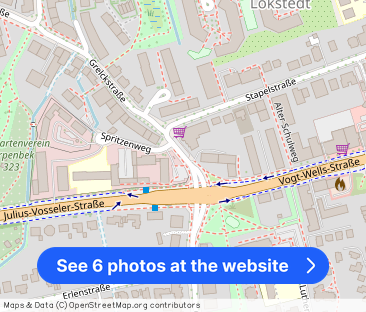 Möbelierte 2-Zimmer Wohnung in Hamburg-Lokstedt - Photo 1