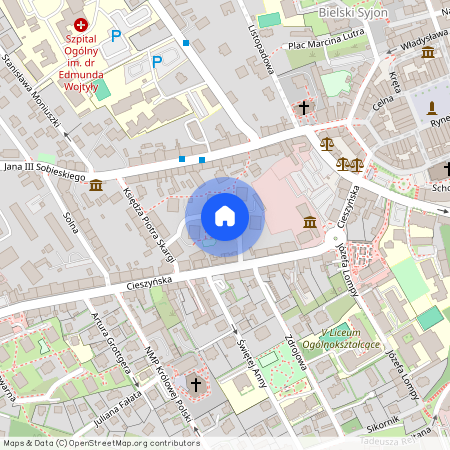 ul. Czysta 6, Górne Przedmieście, Bielsko-Biała, śląskie