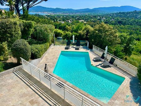 Villa pour 6 personnes avec piscine et vue panoramique et aperçu mer sur les collines de Grimaud - Photo 4