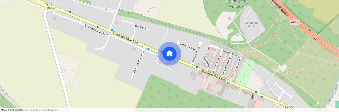 Southwell Road east, Rainworth, Mansfield, Nottinghamshire, NG21 0EL