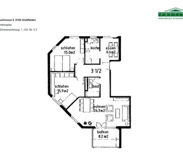 3.5 Zimmer, 86 m², 1. Stock - Photo 5