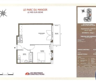 Location Appartement 2 pièces 42m² LE MEE SUR SEINE 77350 - Photo 1