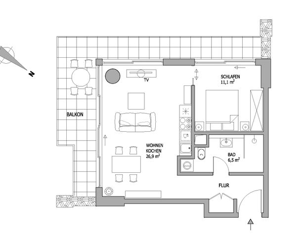 City-Residence: Elegante Top-Wohnung im Prestige-Hochhaus "Eden Tower" - Foto 1