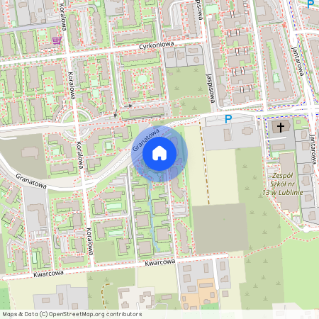 ul. Cyrkoniowa, Węglin Południowy, Lublin, lubelskie