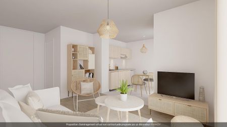 location Appartement T2 DE 49.93m² À LIEUSAINT - Photo 3
