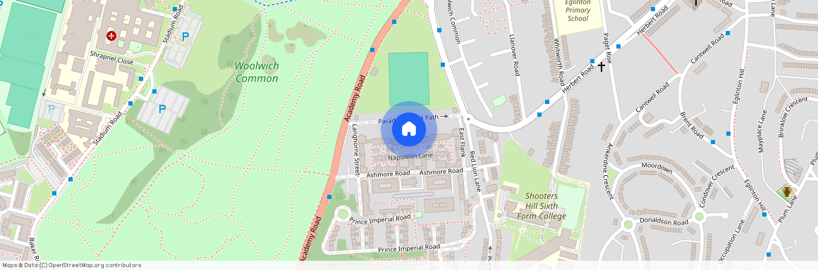 Parade Ground Path, Woolwich, SE18