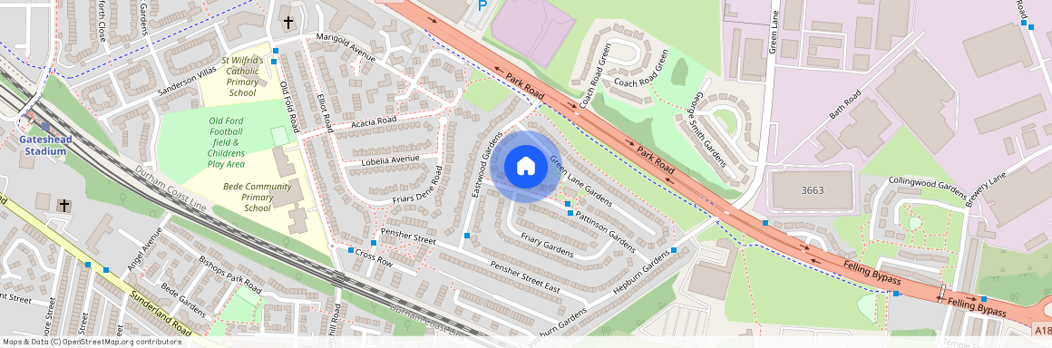 Curren Gardens, Gateshead