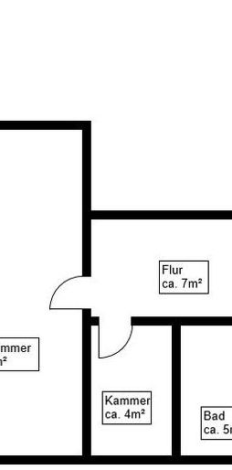 3 Raum-Wohnung mit Wohnküche, Aufzug und Kammer - Foto 1