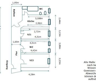 Rundum wohlfühlen: gemütliche 3-Zimmer-Wohnung mit Balkon <br> - Photo 6