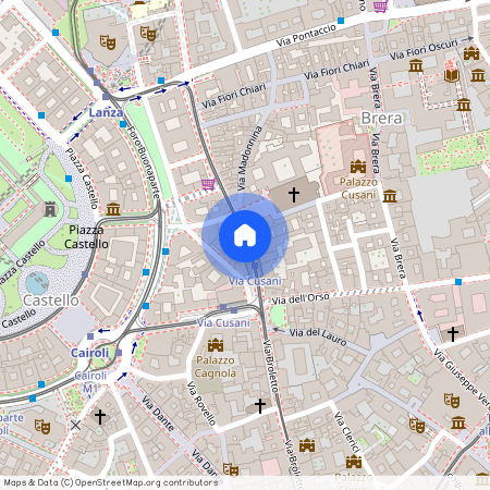 Via Ponte Vetero, Milan, Lombardy 20121