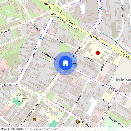 ul. Jarosława Dąbrowskiego, Zduńska Wola, zduńskowolski, łódzkie