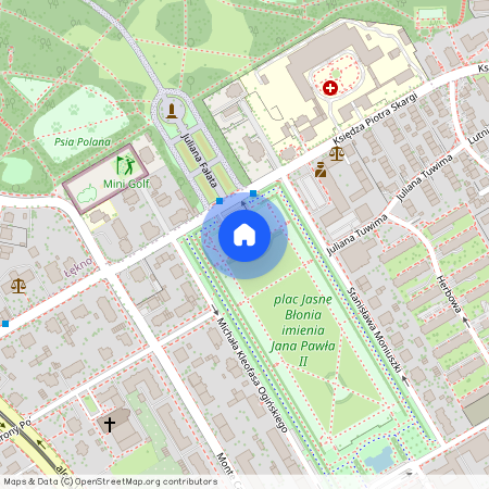 pl. Jasne Błonia im. Jana Pawła II, Śródmieście-Północ, Śródmieście, Szczecin, zachodniopomorskie