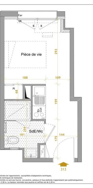 Location Appartement 1 pièce Meublé 18m² NANTES 44300 - Photo 2