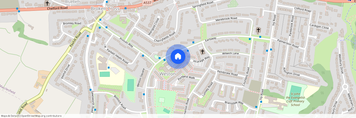 Peveril Walk, Macclesfield, Cheshire, SK11