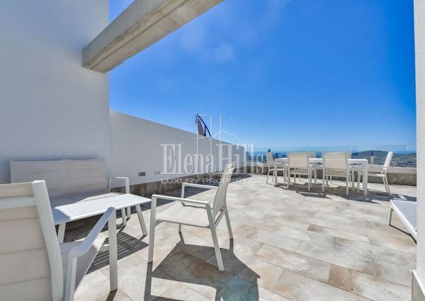 Modern duplex with sea views in Sierra Cortina, Finestrat, Benidorm, Alicante