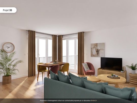 location Appartement T3 DE 64.2m² À COURBEVOIE - Photo 1