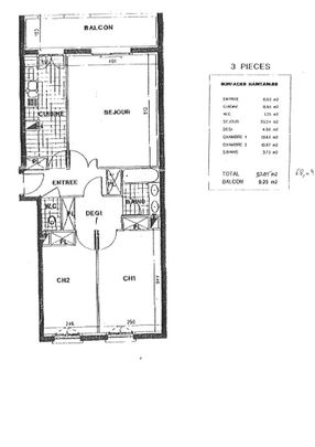 Suresnes (92150) 3 pièces 68.61 m2 avec balcon, cave et parking - Photo 1