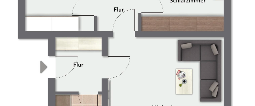Helle 3-Zimmer Wohnung mit Balkon in Bremen-Huchting (Sodenmatt) - Foto 1