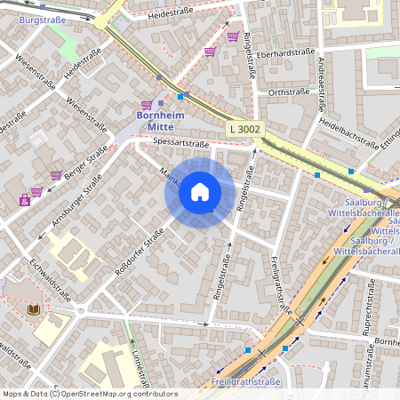 Mainkurstraße, 60385 Frankfurt am Main - Bornheim