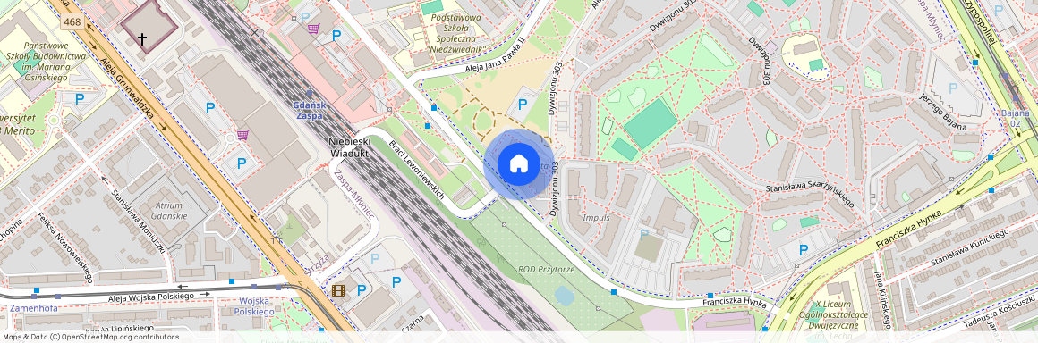 ul. Franciszka Hynka, Zaspa-Młyniec, Gdańsk, pomorskie