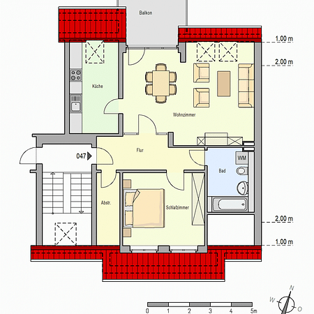 2-Zimmer-Wohnung in Düsseldorf-Rath (unrenovierte Übergabe) - Photo 4