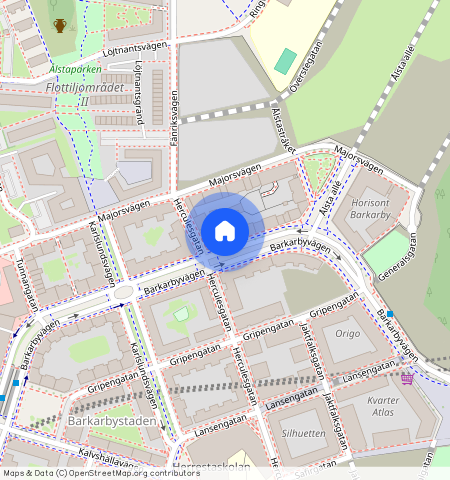 Barkarbyvägen **, Barkarbystaden