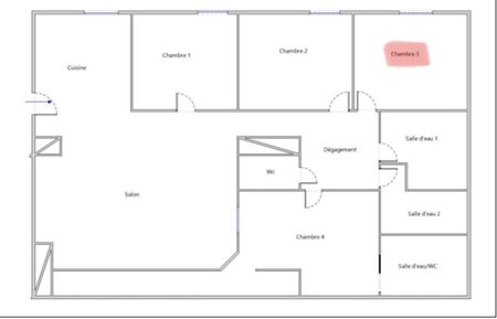 A louer chambre meublée en colocation T5 Marseille 13003 - Photo 5