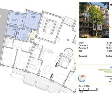 Rollstuhlgerechtes 1-2 Zimmer-Appartement in einer Betreuten Wohnge... - Photo 1