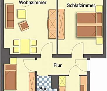 Wohnung, 3 Zimmer (58,9 m²) - Photo 1