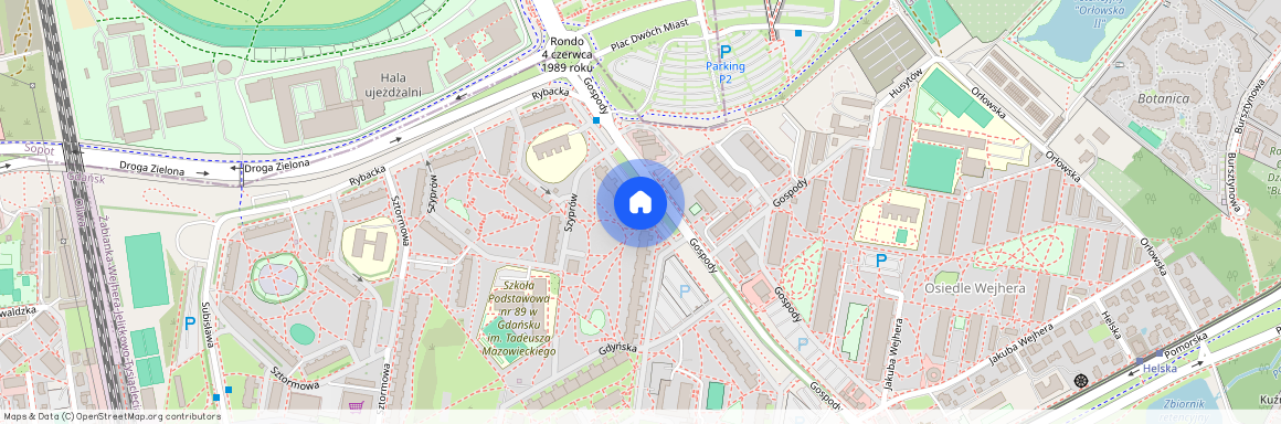 ul. Gospody, Żabianka, Gdańsk, pomorskie