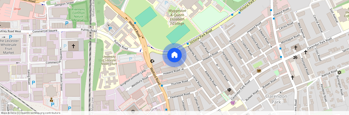 Victoria park road, Leicester, LE21XF
