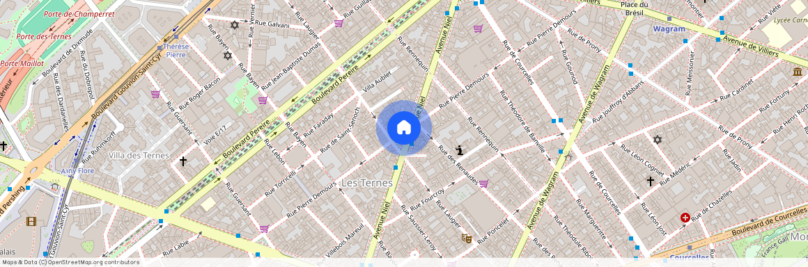 Rue Laugier, entre Avenue Niel et Rue Pierre Demours 75017 Paris (17e arrondissement)