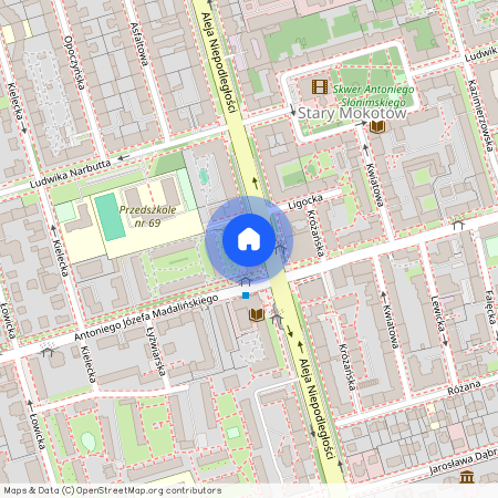 Aleja Niepodległości 143, Warszawa, Mokotów, Stary Mokotów