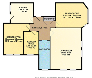 3 bedroom apartment to rent Courland, 19 Grange Road, Eastbourne, BN21 - Photo 3
