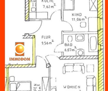 3-Zimmer-Wohnung mit Idealmaßen und BALKON in schöner Wohnlage zu vermieten! - Photo 5