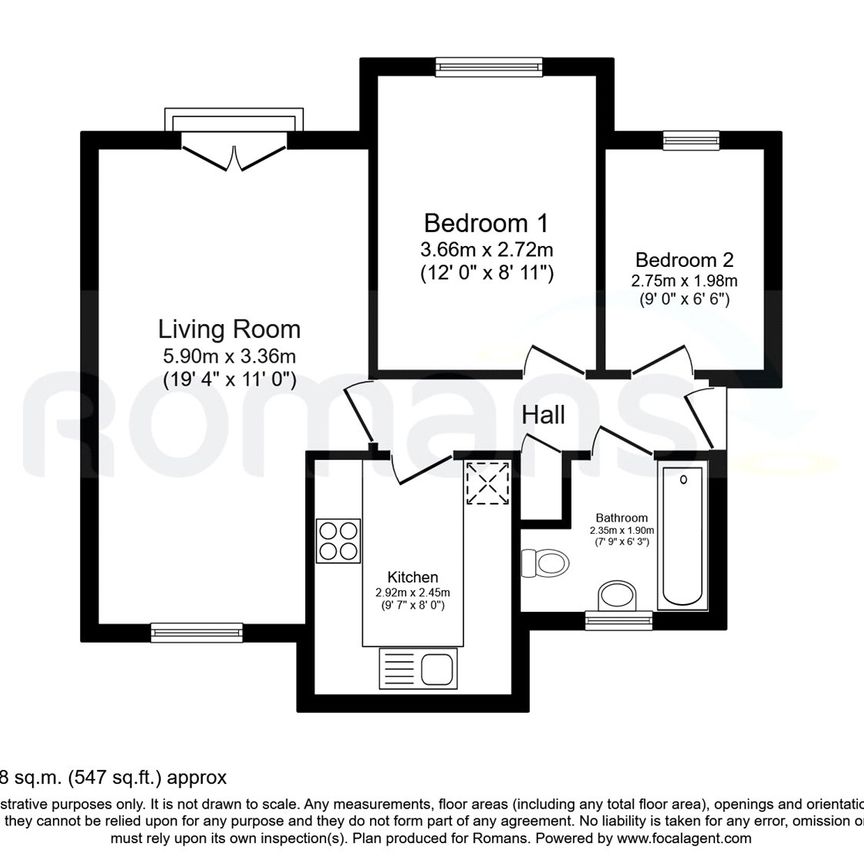 2 bedroom apartment to rent - Photo 1