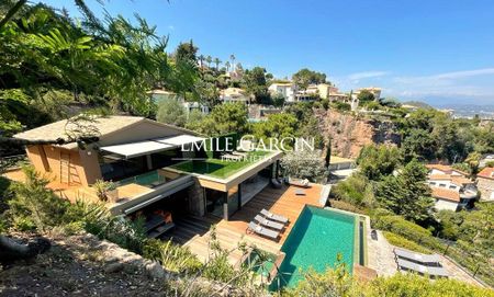 Theoule sur mer, Cote d'Azur à louer, Maison contemporaine avec vue mer, 5 chambres doubles, piscine - Photo 5