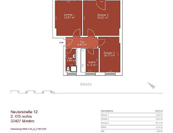 3 Zimmer mit Balkon - Foto 1