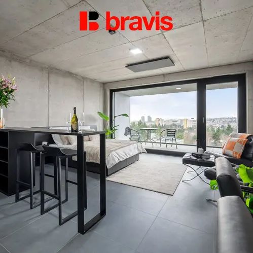 Pronájem 1+kk, Královopolská, Brno: All-in vybavení, lodžie, wifi, gym, garážové stání - Photo 1