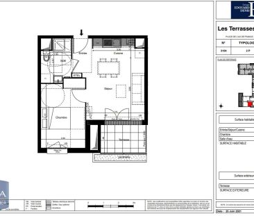 Appartement à louer 2 pièces 38.3m² - Photo 2