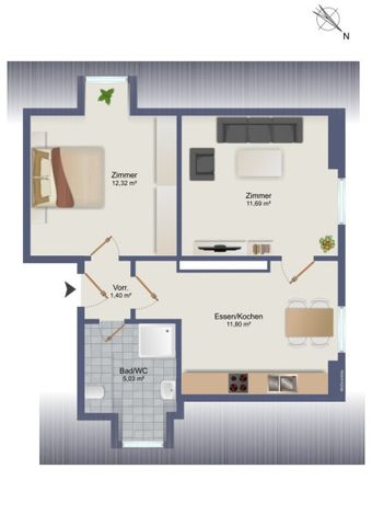 Erstbezug nach Sanierung: Attraktives 2-Zimmer-Apartment in Premstätten bei Graz - Foto 4