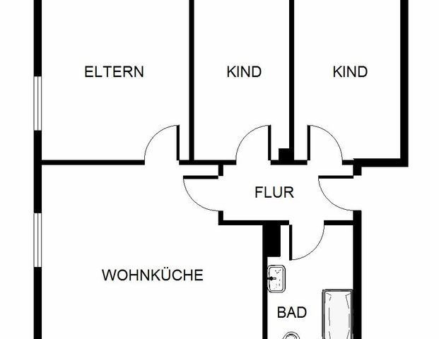 3-Zimmer-Wohnung in Gelsenkirchen Scholven - Photo 1