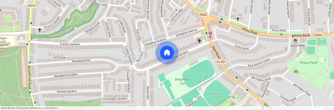 Cranley Gardens London N10, London, N10