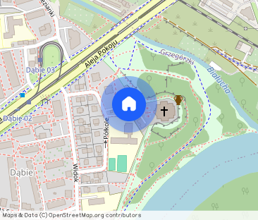 Dąbie - 2-pokojowe z osobną kuchnią, wyposażone - Zdjęcie 1