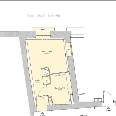 location Appartement T1 DE 21.9m² À TOULON - Photo 4