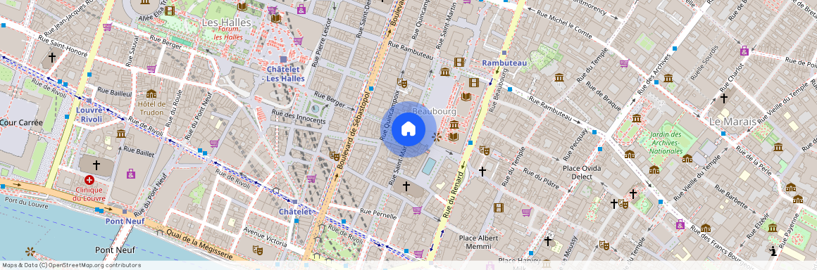 Rue Saint- Martin et Rue Saint-Merri 75004 Paris (4e arrondissement)