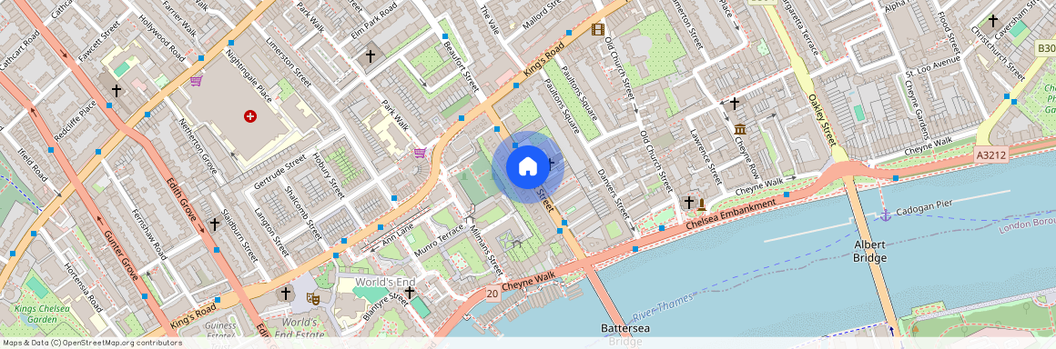 Beaufort Mansions, Beaufort Street, Chelsea, London, SW3