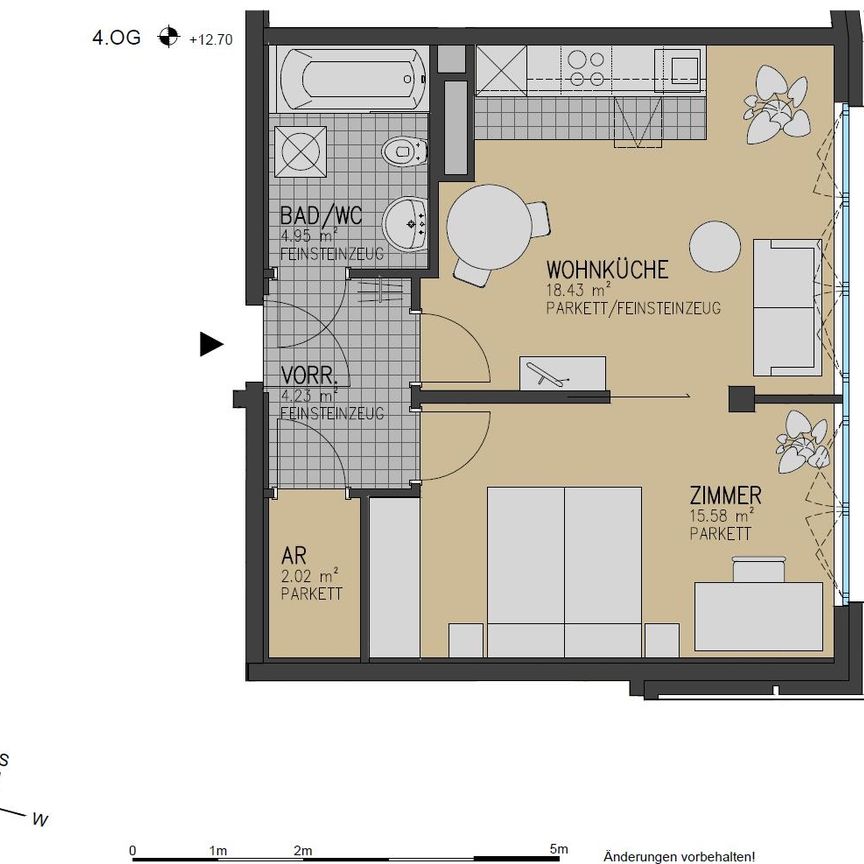 Moderne 2 Zimmer-Neubauwohnung | unbefristet - Photo 1