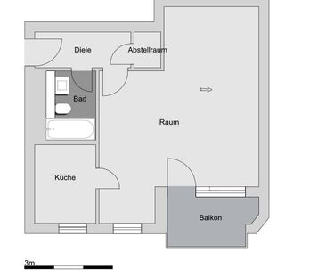 1-Zimmer-Wohnung mit Einbauküche - Photo 3