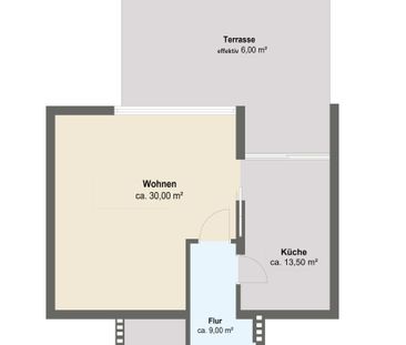 1-Zimmer-Mietwohnung mit moderner Einbauküche! - Foto 1